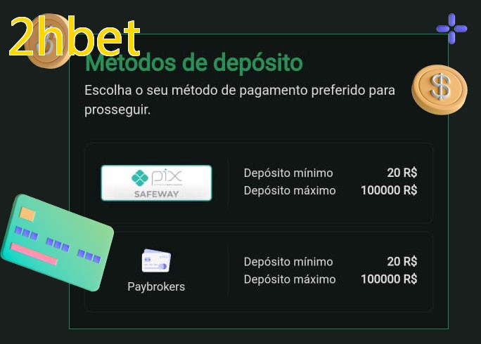 O cassino 2hbetbet oferece uma grande variedade de métodos de pagamento