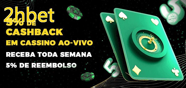 Promoções do cassino ao Vivo 2hbet